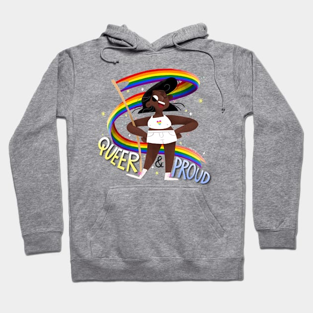 Queer & Proud - Pan Heart Hoodie by Gummy Illustrations